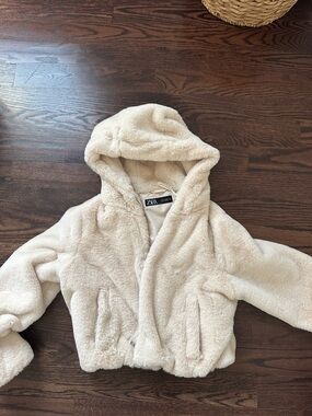 ZARA Teddy Cropped Jacket